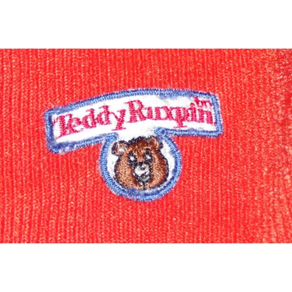 Vintage 1986 TEDDY RUXPIN Clothing Sleeping Outfit Orange Robe‎ Coat